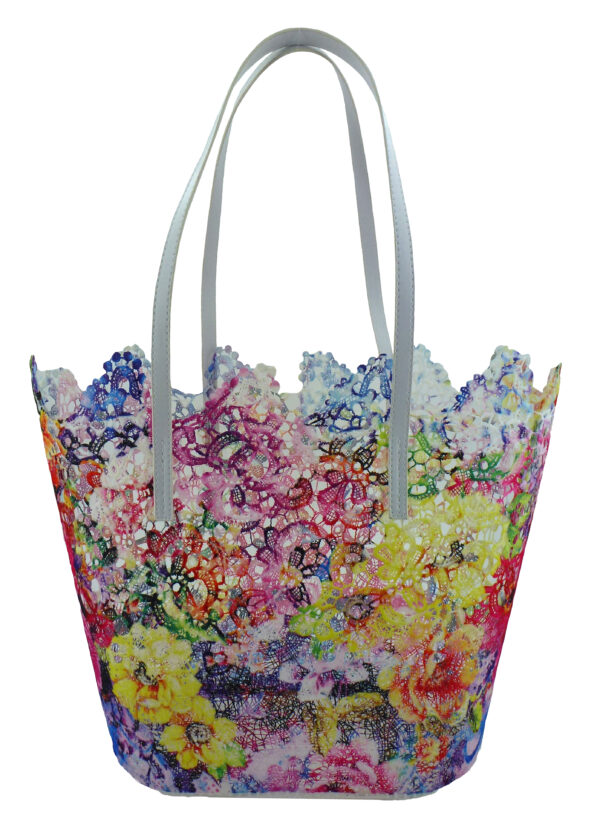 sac en dentelle guipure coloré